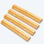 Set of four AURAJONG wooden Sightline Racks designed for American Mahjong with integrated NMJL card holders.